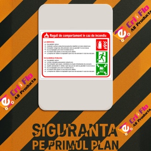 Indicator Semn pentru extinctor, Sticker autocolant - Img 3