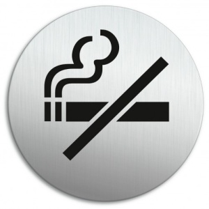 Indicator Semn pentru interzicerea fumatului, Sticker autocolant