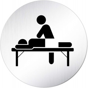 Indicator Semn pentru masaj, Sticker autocolant