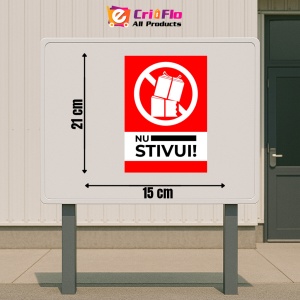 Indicator Semn pentru nu stivui, Sticker autocolant - Img 2