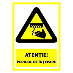 Indicator Semn pentru pericol de intepare, Sticker autocolant