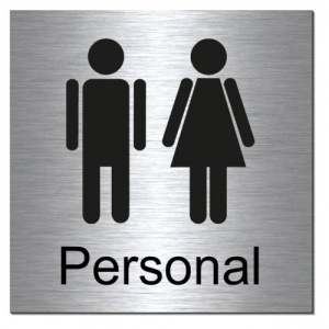 Indicator Semn pentru personal, Sticker autocolant