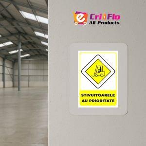 Indicator Semn pentru stivuitoarele cu prioritate, Sticker autocolant - Img 4