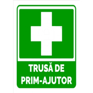 Indicator Semn pentru trusa de prim ajutor, Sticker autocolant