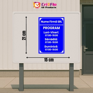 Indicator Semn personalizat pentru program, Sticker autocolant - Img 2