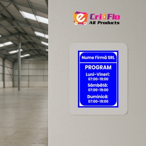 Indicator Semn personalizat pentru program, Sticker autocolant - Img 4