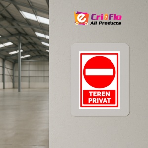 Indicator Semn teren privat, Sticker autocolant - Img 4