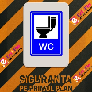 Indicator Semn wc v1, Sticker autocolant - Img 3