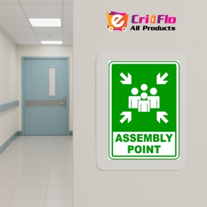 Indicator Sign assembly point, Sticker autocolant - Img 4