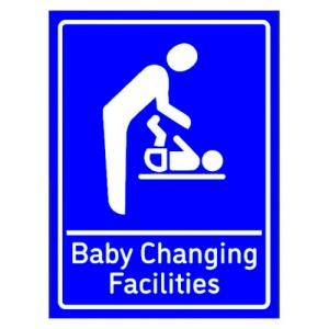 Indicator Sign Baby Changing Facilities, Sticker autocolant