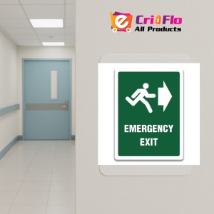 Indicator SIGN EMERGENCY EXIT RIGHT, Sticker autocolant - Img 5