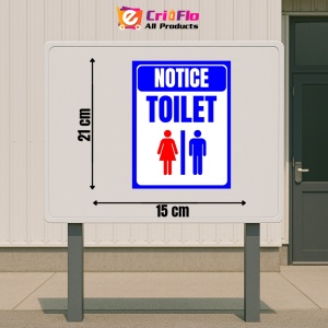 Indicator Sign notice toilet, Sticker autocolant - Img 2