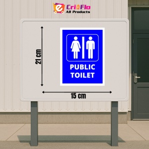 Indicator Sign public toilet, Sticker autocolant - Img 2