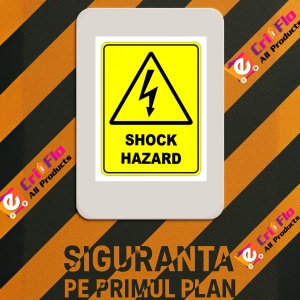 Indicator Sign shock hazard, Sticker autocolant - Img 3
