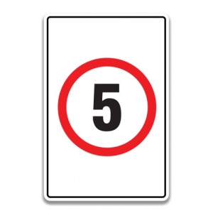 Indicator SPEED LIMIT 10 SIGNS, Sticker autocolant