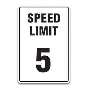 Indicator SPEED LIMIT 15 SIGN, Sticker autocolant