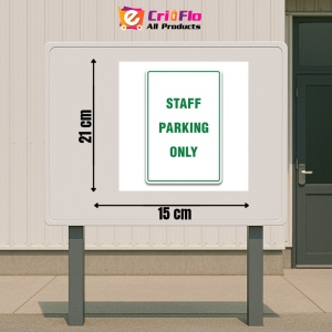 Indicator STAFF PARKING ONLY SIGN, Sticker autocolant - Img 2