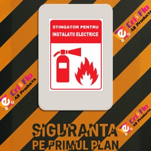 Indicator Stingator pentru instalatii electrice, Sticker autocolant - Img 3
