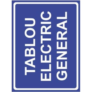 Indicator Tablou electric general, Sticker autocolant