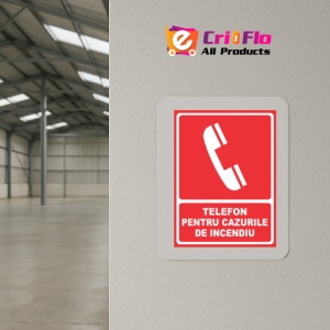 Indicator Telefon pentru cazurile de incendiu, Sticker autocolant - Img 4