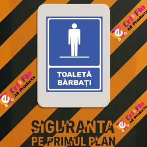 Indicator Toaleta Barbati (2), Sticker autocolant - Img 3