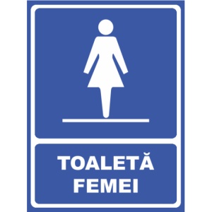 Indicator Toaleta femei (2), Sticker autocolant