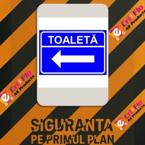 Indicator Toaleta in stanga, Sticker autocolant - Img 3