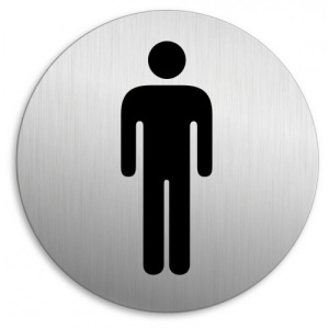 Indicator Toaleta pentru barbati, Sticker autocolant