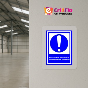 Indicator Toti vizitatori trebuie sa se prezinte la biroul santierului, Sticker autocolant - Img 4