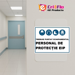 Indicator Trebuie purtat echipamentul personal de protectie EIP, Sticker autocolant - Img 5
