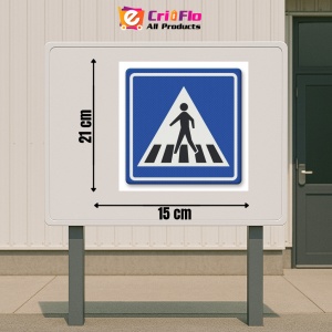 Indicator Trecere de pietoni, Sticker autocolant - Img 2