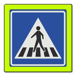 Indicator Trecere de pietoni v1, Sticker autocolant