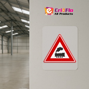 Indicator Trecere feroviara fara bariere, Sticker autocolant - Img 4