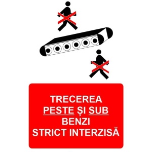 Indicator Trecerea peste si sub benzi strict interzisa indicator de interzicere, Sticker autocolant