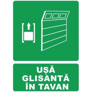 Indicator Usa glisanta in tavan, Sticker autocolant