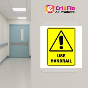 Indicator Use Handrail Sign, Sticker autocolant - Img 5