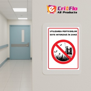 Indicator Utilizarea pesticidelor este interzisa in zona, Sticker autocolant - Img 5
