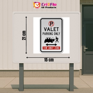 Indicator Valet Parking Only Tow Away Zone Sign, Sticker autocolant - Img 2