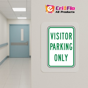 Indicator Visitor Parking Only Sign, Sticker autocolant - Img 5