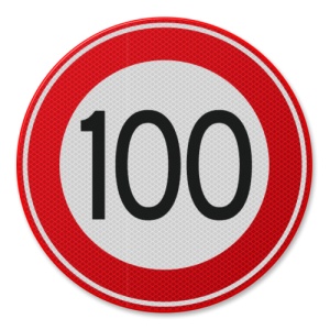 Indicator Viteza maxima 80 km, Sticker autocolant