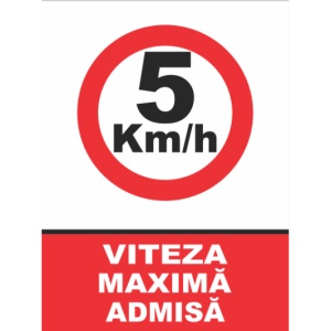 Indicator Viteza maxima adminsa, Sticker autocolant