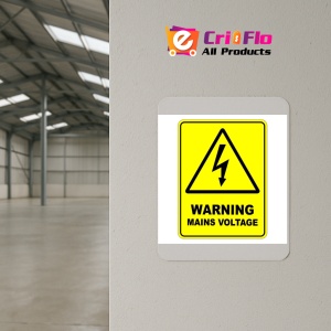 Indicator Warning Mains Voltage Safety Sign, Sticker autocolant - Img 4