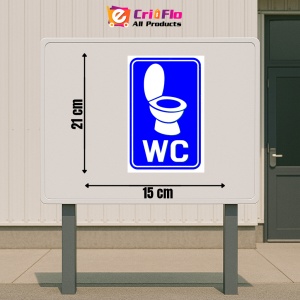 Indicator Wc sign wc, Sticker autocolant - Img 2
