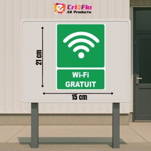 Indicator Wifi gratuit, Sticker autocolant - Img 2