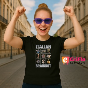 Italian Brainrot ** Tricou Tralalero Tralala Copii | Dama | Barbat - Img 12