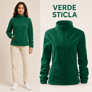 Jachetă Fleece Damă Tip Bluză Hanorac cu Fermoar, Călduroasă și Cambrată – Jacket 504 - Img 27