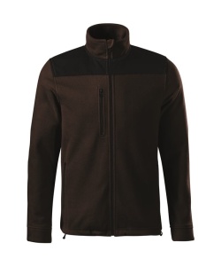 Jacheta calduroasa fleece polar unisex de culoare cafea