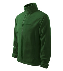 Jacheta polar barbati de culoare verde sticla