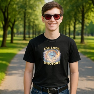 Live Laugh Lobotomy ** Tricou Tralalero Tralala Copii | Dama | Barbat - Img 10