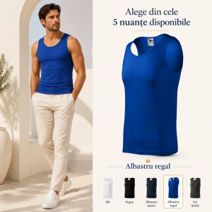 Maiou Bărbat Malfini Core 142, 100% Bumbac, 160 g/m², Croială Tubulară, Top Casual și Sport, S–2XL, 5 Culori - Img 13